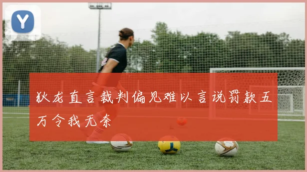 狄龙直言裁判偏见难以言说罚款五万令我无奈